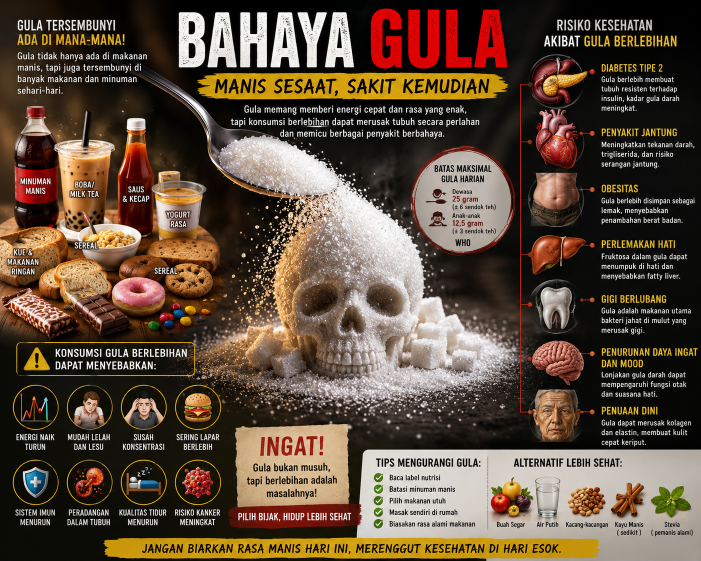 bahaya gula