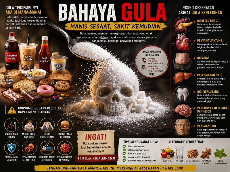 bahaya gula